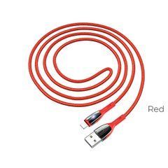 USB кабель для iPhone Lightning HOCO with LED Safeness charging U89 |1.2m, 2.4A|