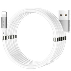USB кабель для iPhone Lightning HOCO Magic magnetic charging U91 |1m, 2.4A|
