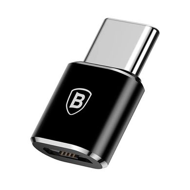 Перехідник BASEUS mini Micro USB to Type-C 2.4 A. Black
