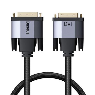 Кабель BASEUS Enjoyment Series DVI Male To DVI Male bidirectional Adapter Cable |1M|. Grey