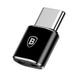 Перехідник BASEUS mini Micro USB to Type-C 2.4 A. Black
