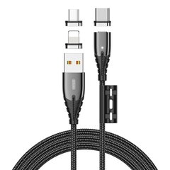 Кабель JOYROOM Combo Lightning+Micro USB+Type-C Magnetic Series 3in1 S-M408 |1.2 m, 3A|