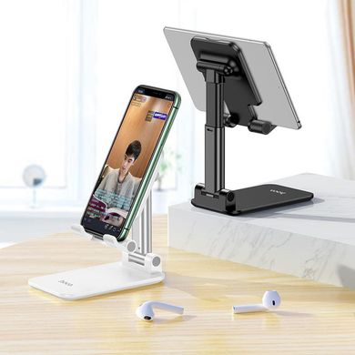 Подставка для телефонов и планшетов настольная Carry folding desktop stand HOCO PH29A |4.7-10"|. White