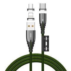 Кабель JOYROOM Combo Lightning+Micro USB+Type-C Magnetic Series 3in1 S-M408 |1.2 m, 3A|
